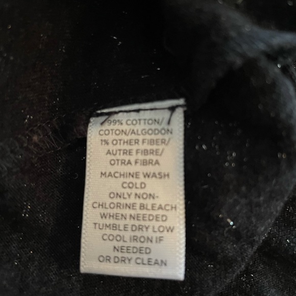 LOFT Navy sparkle off-shoulder top - Picture 4 of 4